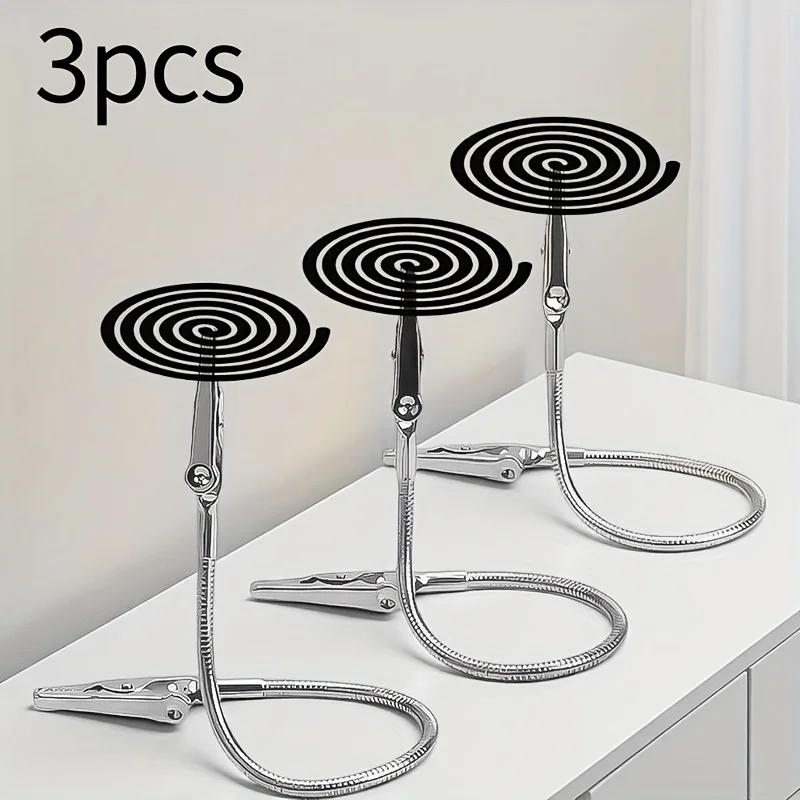 Incense Holder - 모기향 홀더 클립 3개 세트, 조절