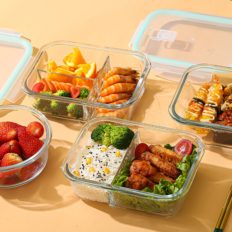 Bento Box - 유리 신선도 유지 용기 고붕규산염 내열