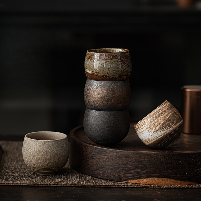 Japanese Pottery - 쿵푸 차 세트, 일본식 석기 찻잔,