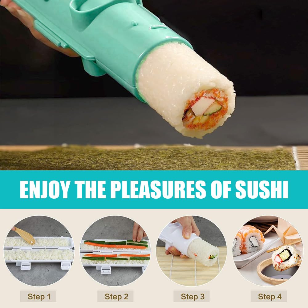 다양한 스타일의 대나무 스시 매트, 바주카포 젓가락,  - Sushi Making Kit 리뷰 및 가격