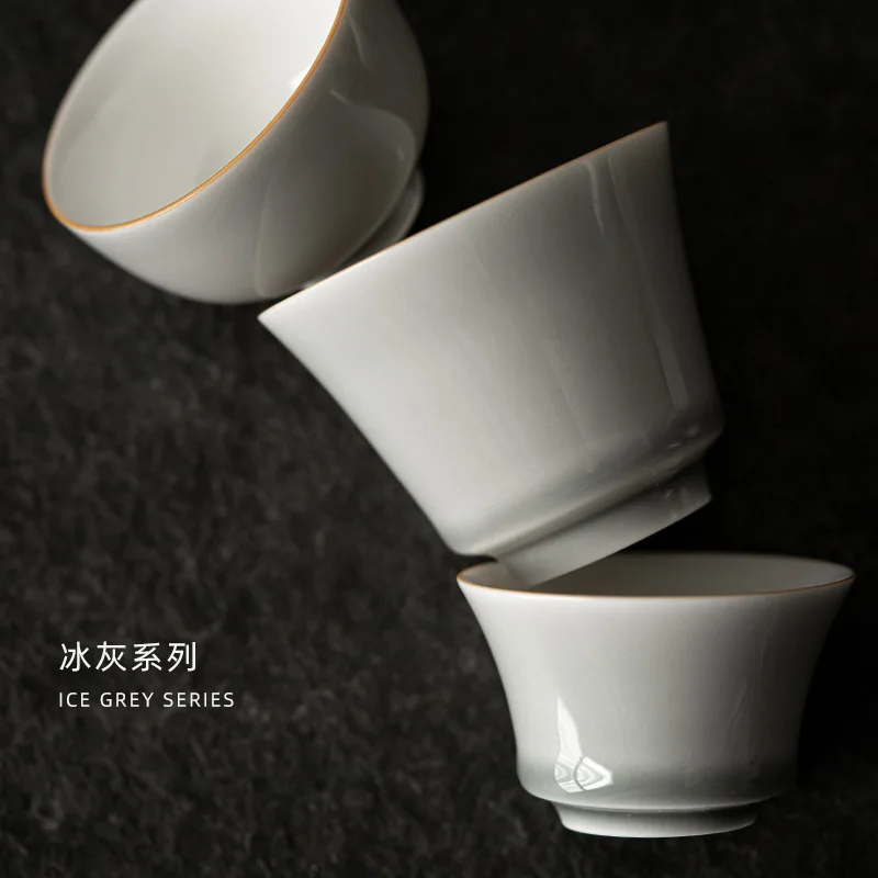 아이스 그레이 유약 컵 일본식 수제 세라믹 쿵푸 차 컵 - Japanese Pottery 리뷰 및 가격