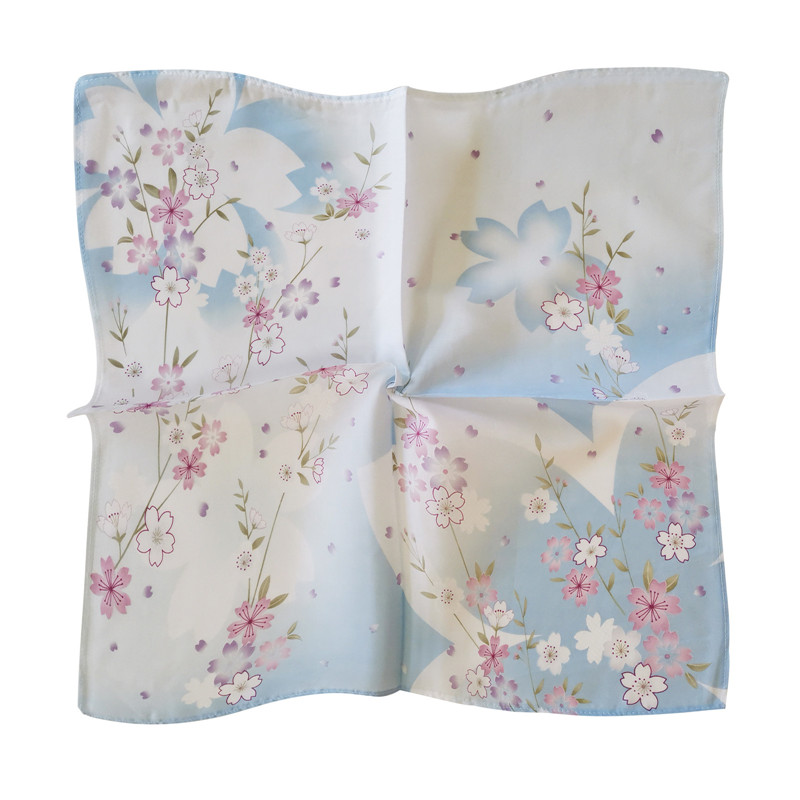 3Pcs 45x45cm 스퀘어 코튼 벚꽃 꽃 인쇄 손수 - Furoshiki 리뷰 및 가격