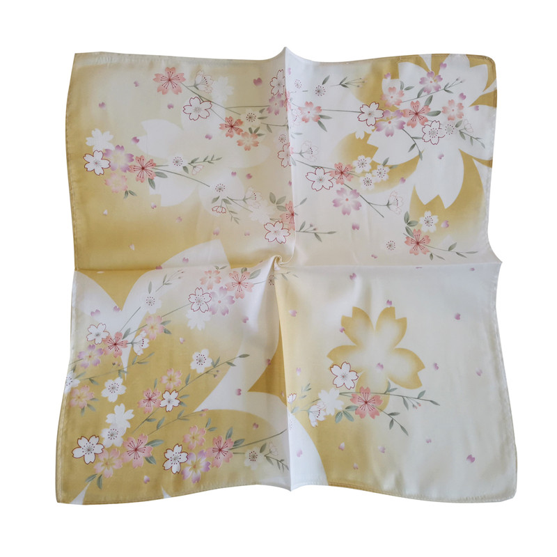 3Pcs 45x45cm 스퀘어 코튼 벚꽃 꽃 인쇄 손수 - Furoshiki 리뷰 및 가격