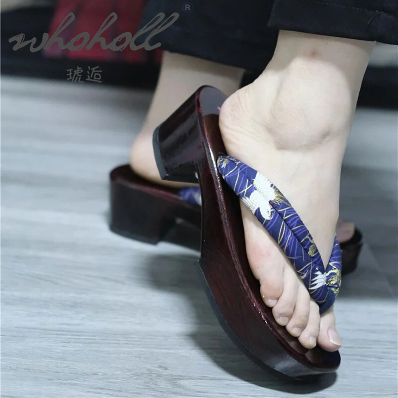 일본 나무 여름 여성 슬리퍼 실내 가정용 플랫폼 샌들  - Geta Wooden Sandal 리뷰 및 가격