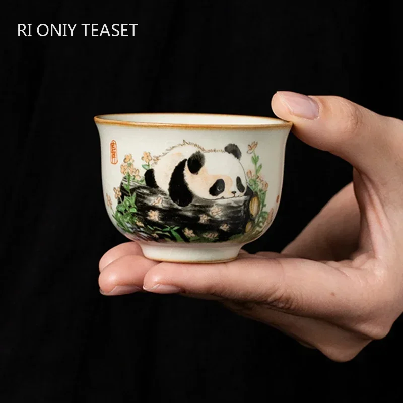 1 Pc 중국 전통 Ru 가마 세라믹 티 컵 손으로 그 - Japanese Tea 리뷰 및 가격