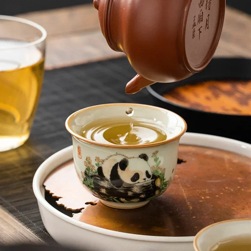 1 Pc 중국 전통 Ru 가마 세라믹 티 컵 손으로 그 - Japanese Tea 리뷰 및 가격