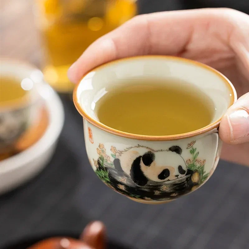 1 Pc 중국 전통 Ru 가마 세라믹 티 컵 손으로 그 - Japanese Tea 리뷰 및 가격