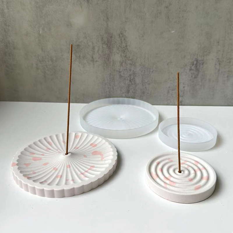 1개의 실리콘 향꽂이 몰드, DIY 원형 패턴 향꽂이  - Incense Holder 리뷰 및 가격