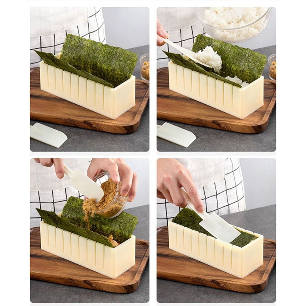 새로운 3pcs 스시 메이커 장비 키트 플라스틱 김밥  - Sushi Making Kit 리뷰 및 가격