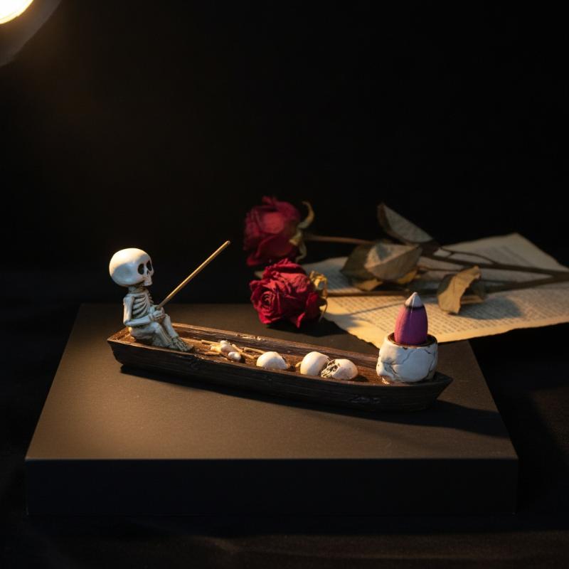 해골 모양 보트 모양 향꽂이, 내구성 있는 내열 향로  - Incense Holder 리뷰 및 가격