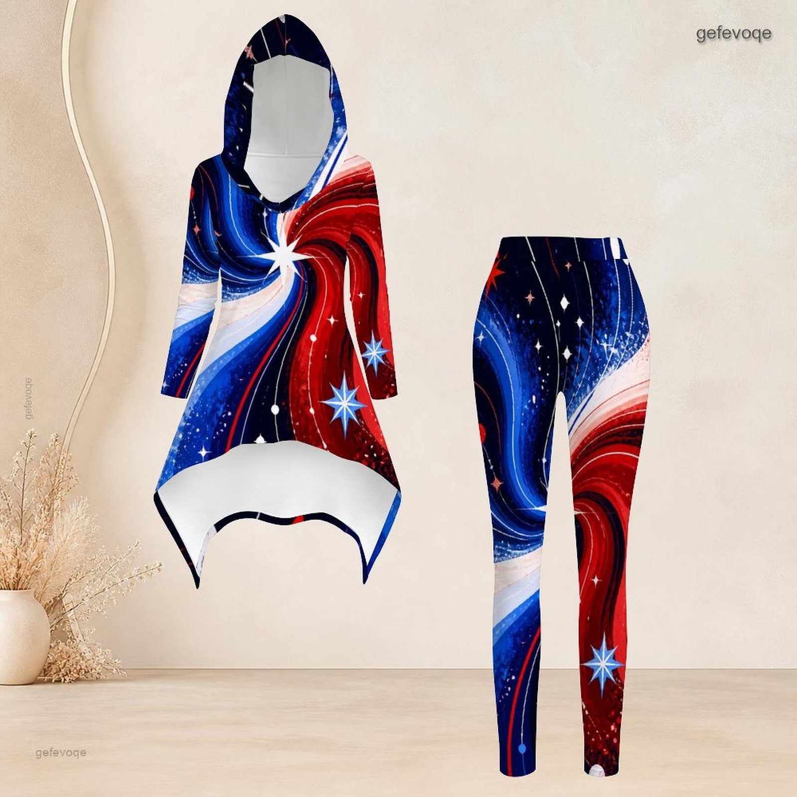 여성 캐주얼 투피스 세트 후드 긴소매 언밸런스 튜닉 탑 - Matcha 리뷰 및 가격