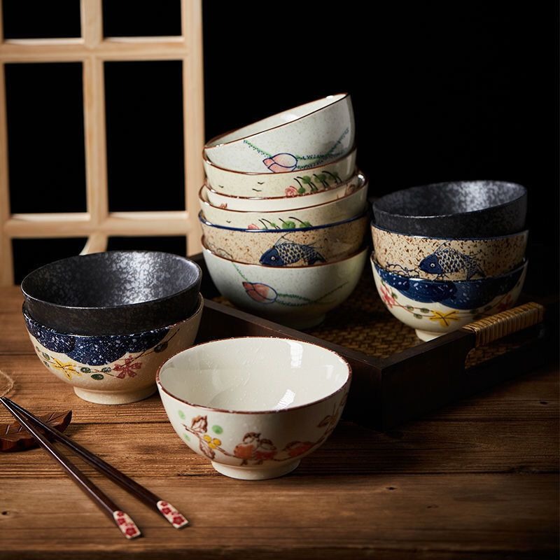 5인치 일본식 세라믹 밥그릇 두꺼운 내열성 높은 받침  - Japanese Pottery 리뷰 및 가격