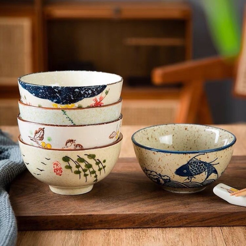 5인치 일본식 세라믹 밥그릇 두꺼운 내열성 높은 받침  - Japanese Pottery 리뷰 및 가격