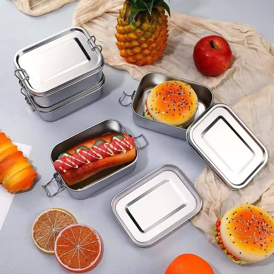 내구성 있는 스테인리스 스틸 도시락, 대용량 사각형 뚜 - Bento Box 리뷰 및 가격