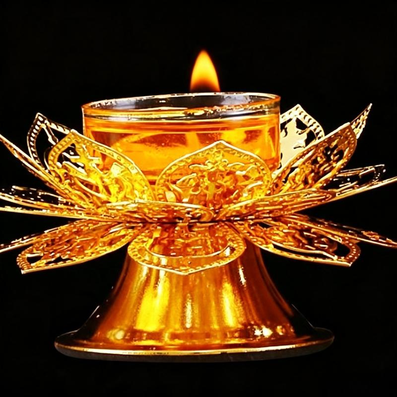티라이트 홀더 골드 로터스 디자인 기름등 버너 빈티지  - Incense Holder 리뷰 및 가격